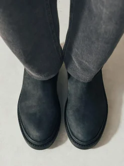 Next Forever Comfort® Round Toe Chelsea Boots Black Oiled Leather Hot