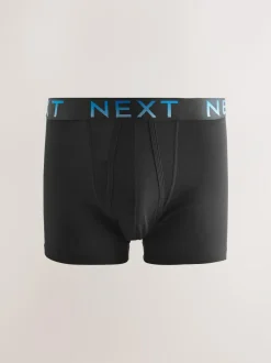 Next Black Ombre Waistband 5 Pack A-Front Cotton Rich Boxers Online