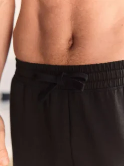 Next Open Loopback Soft Touch Cuffed Joggers Black Discount