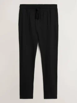 Next Open Loopback Soft Touch Cuffed Joggers Black Discount