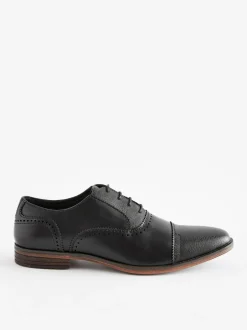 Next Oxford Toe Cap Shoes Black Best