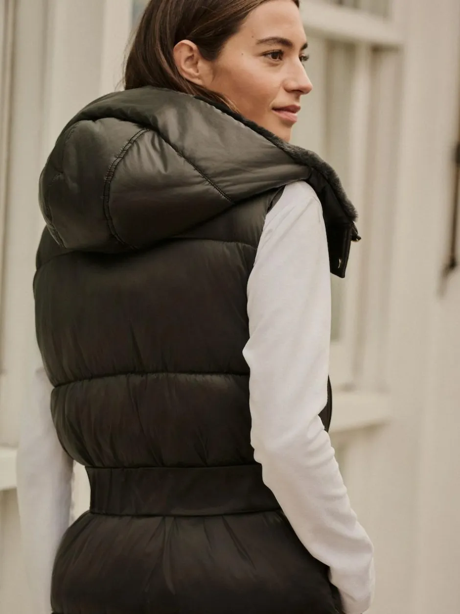 Next Black Padded Gilet Hot