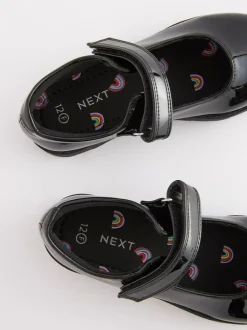 Next Junior School Mary Jane Shoes Black Patent