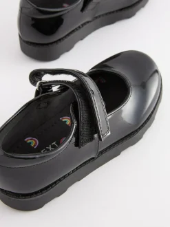 Next Junior School Mary Jane Shoes Black Patent