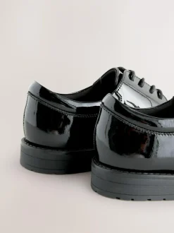 Next Black Patent Leather Lace Up Shoes Best