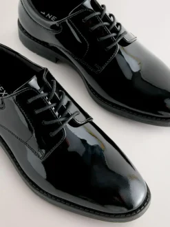 Next Black Patent Leather Lace Up Shoes Best