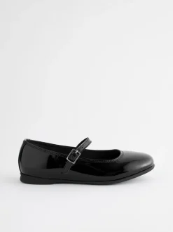 Next Standard Fit (F) Leather Mary Jane School Shoes Black Patent Online