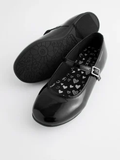 Next Standard Fit (F) Leather Mary Jane School Shoes Black Patent Online