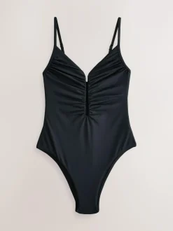 Next Plunge Tummy Control Swimsuit Black Hot