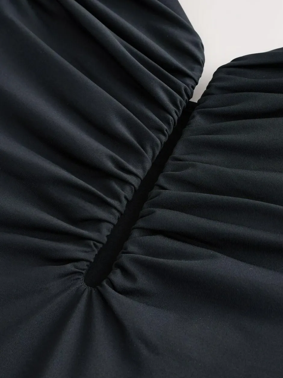 Next Plunge Tummy Control Swimsuit Black Hot