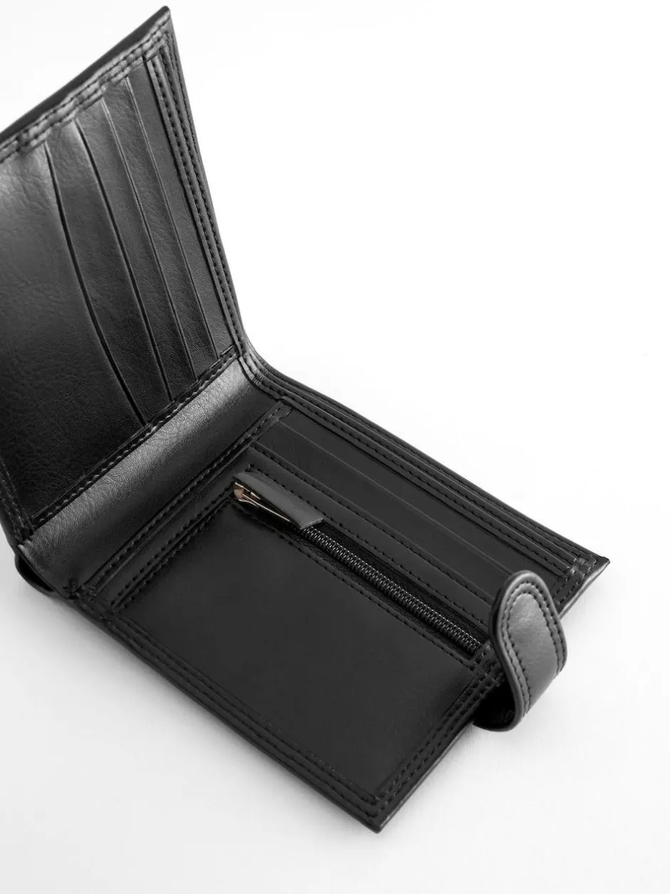 Next Popper Wallet Black Sale