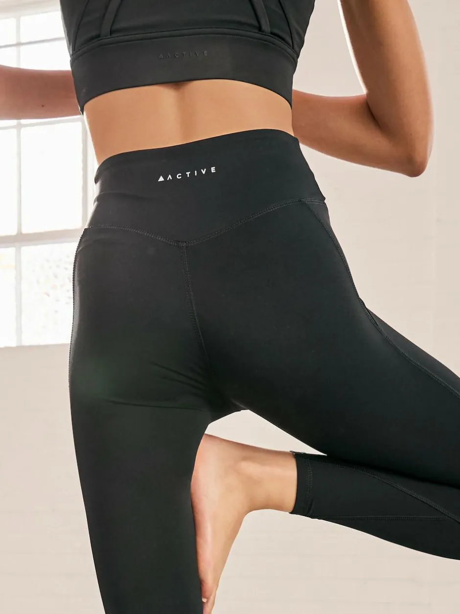Next Power Active Sports Leggings with Pocket Black Sale
