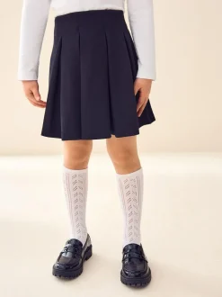 Next Pull on Jersey Stretch Pleated School Skirt (3-17yrs) Black Sale