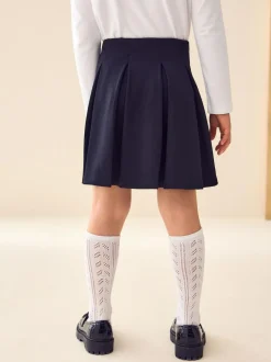 Next Pull on Jersey Stretch Pleated School Skirt (3-17yrs) Black Sale