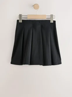Next Pull on Jersey Stretch Pleated School Skirt (3-17yrs) Black Sale