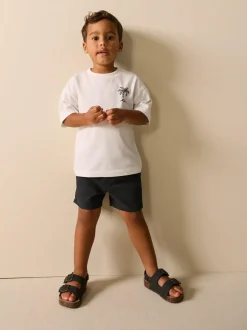 Next Black Pull On Shorts (3mths-7yrs)