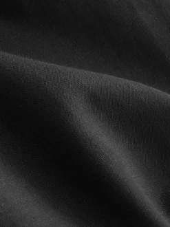 Next Pull On Tapered Trousers With Linen Black Hot
