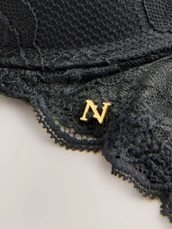 Next Black Push Up Pad Plunge A-D Wow Triple Boost Lace Multiway Bra Discount
