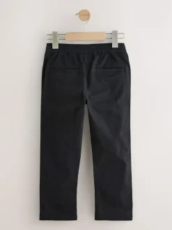 Next Black Regular Fit Elasticated Waist Chino Trousers (3-16yrs) Discount