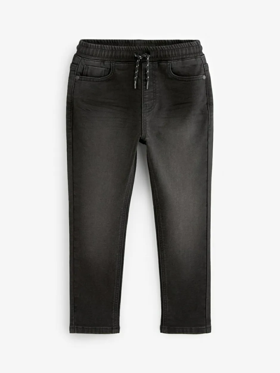 Next Regular Fit Stretch Elasticated Waist Jeans (3-16yrs) Black Discount