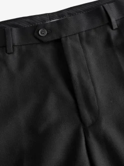 Next Black Regular Fit Textured Suit Trousers Outlet