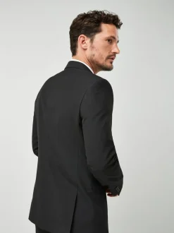 Next Regular Fit Two Button Suit Jacket Black Outlet
