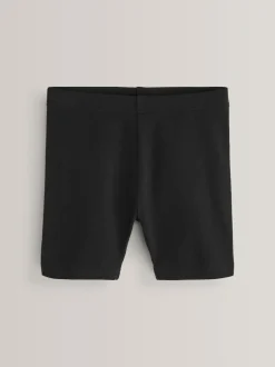 Next Regular Length 5 Pack Cotton Rich Stretch Cycle Shorts (3-16yrs) Black Clearance