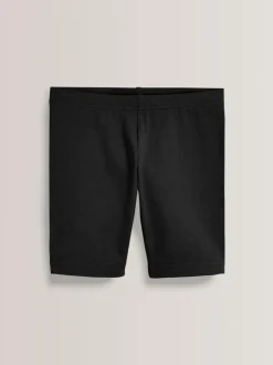 Next Regular Length 2 Pack Cotton Rich Stretch Cycle Shorts (3-16yrs) Black Discount
