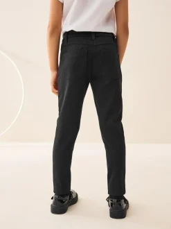 Next Regular Length Jersey Stretch Skinny School Trousers (3-18yrs) Black Discount
