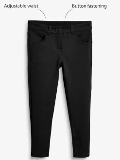 Next Regular Length Jersey Stretch Skinny School Trousers (3-18yrs) Black Discount