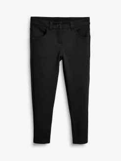 Next Regular Length Jersey Stretch Skinny School Trousers (3-18yrs) Black Discount