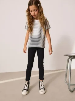 Next Regular Length Stretch Jeggings (3-16yrs) Black Online