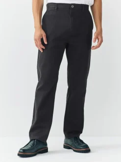 Next Black Regular Tapered Fit Stretch Chinos Trousers Discount