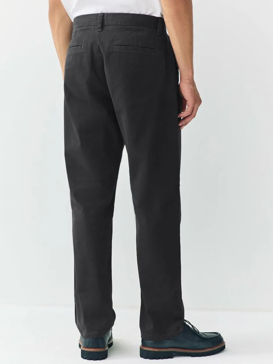 Next Black Regular Tapered Fit Stretch Chinos Trousers Discount