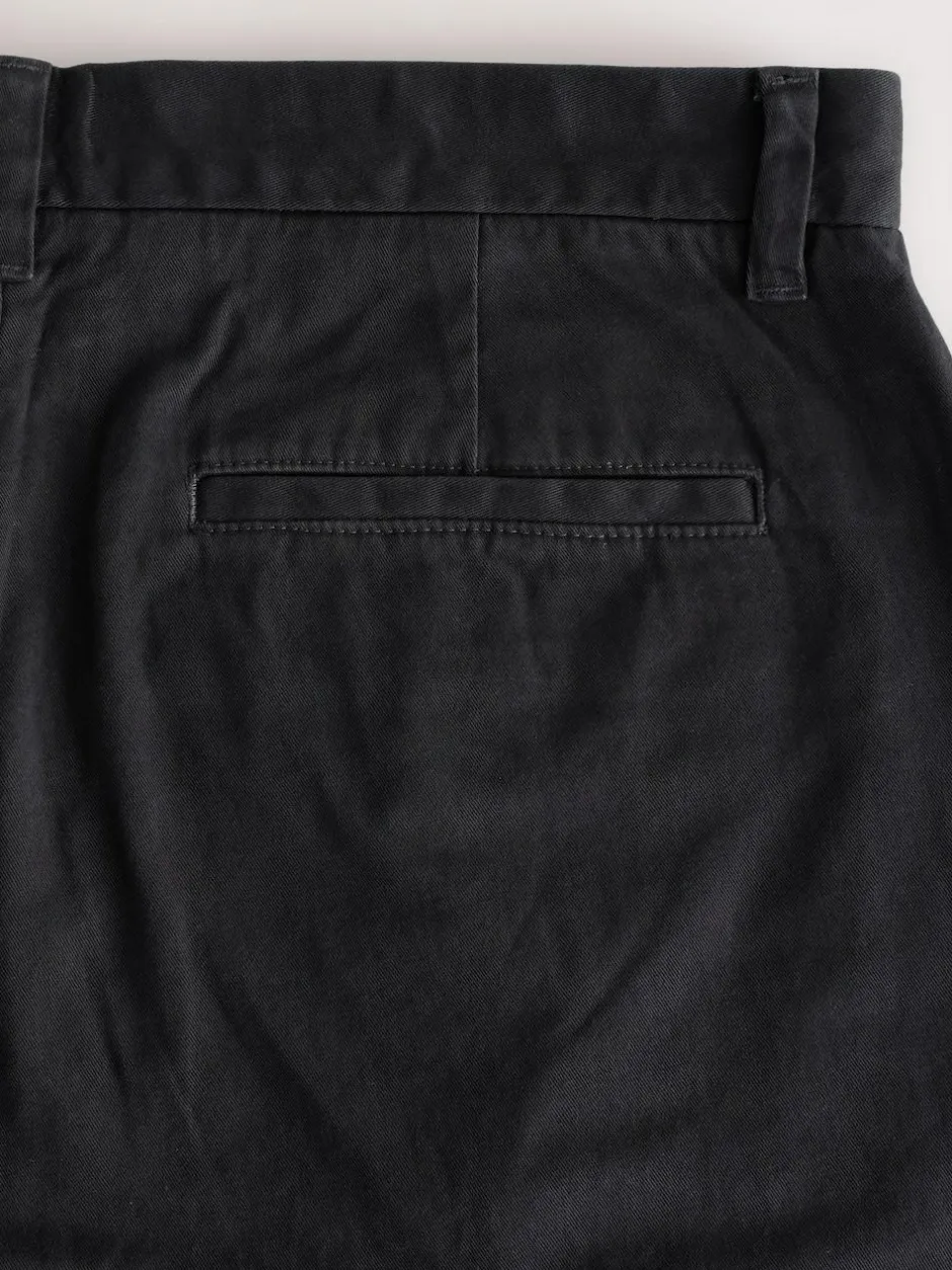 Next Black Regular Tapered Fit Stretch Chinos Trousers Discount