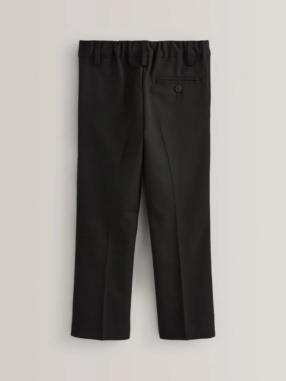 Next Regular Waist School Pleat Front Trousers (3-17yrs) Black