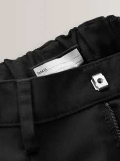Next Regular Waist School Pleat Front Trousers (3-17yrs) Black