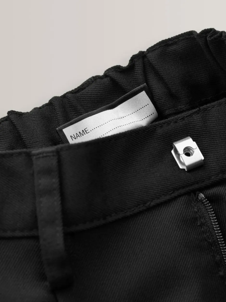 Next Regular Waist School Pleat Front Trousers (3-17yrs) Black