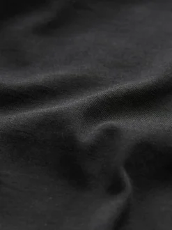 Next Black Relaxed Fit Essential Crew Neck Cotton T-Shirt Hot