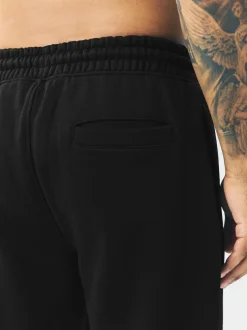 Next Relaxed Fit Slim Fit Brushback Heavyweight Joggers Black Hot