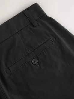Next Relaxed Fit Stretch Chinos Shorts Black Clearance