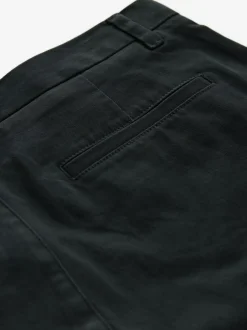 Next Black Relaxed Fit Stretch Chinos Trousers Outlet