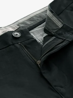 Next Black Relaxed Fit Stretch Chinos Trousers Outlet