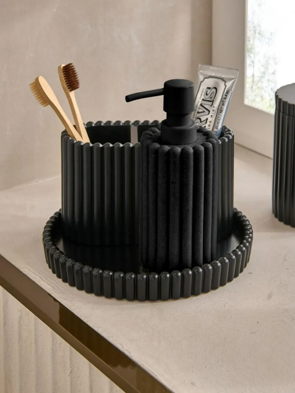 Next Rib Round Tray Black Clearance
