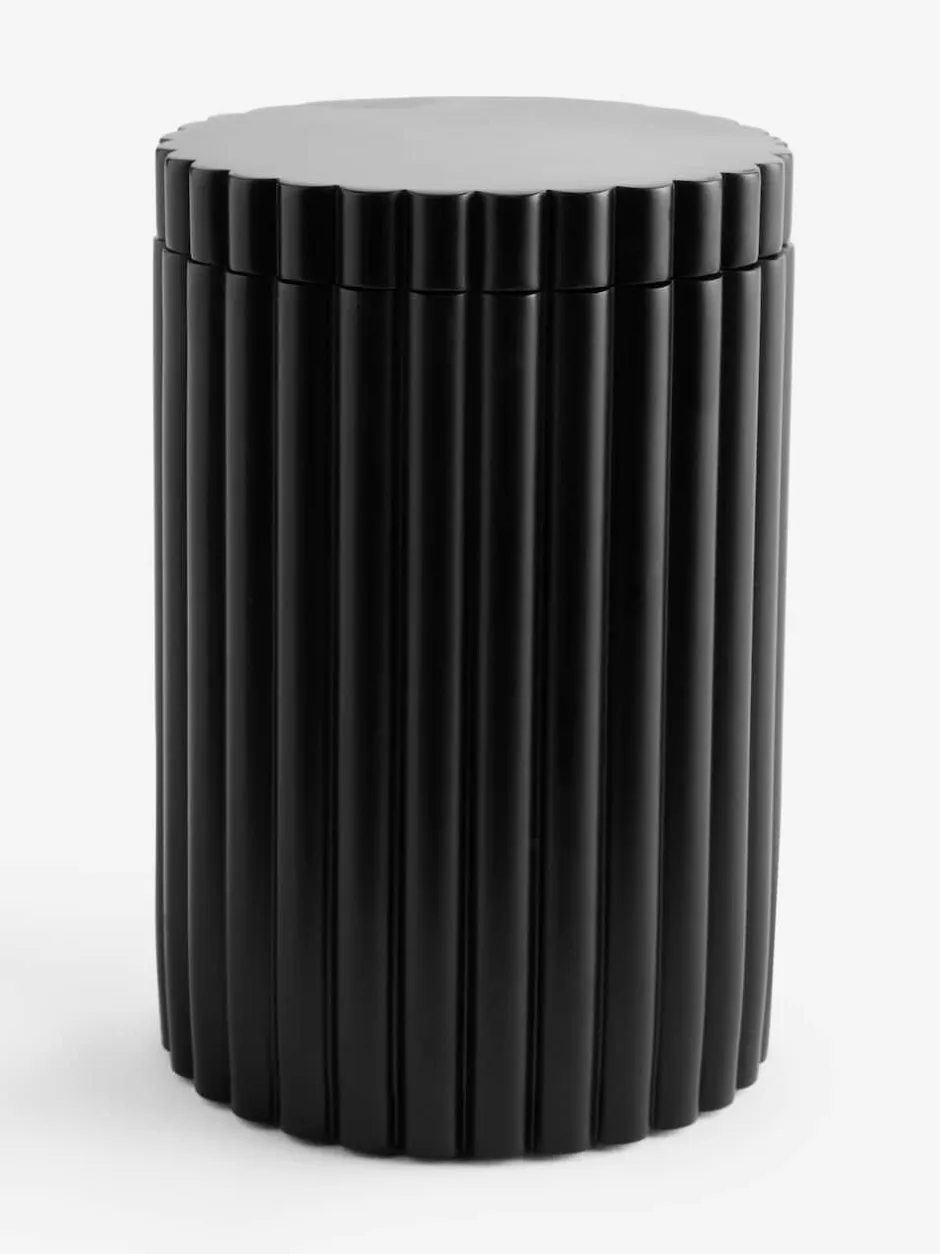Next Storage Jar Black Rib Clearance