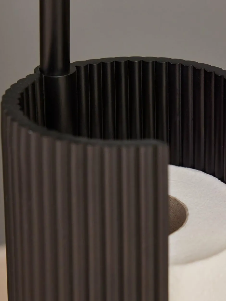 Next Rib Toilet Roll Holder Black Sale
