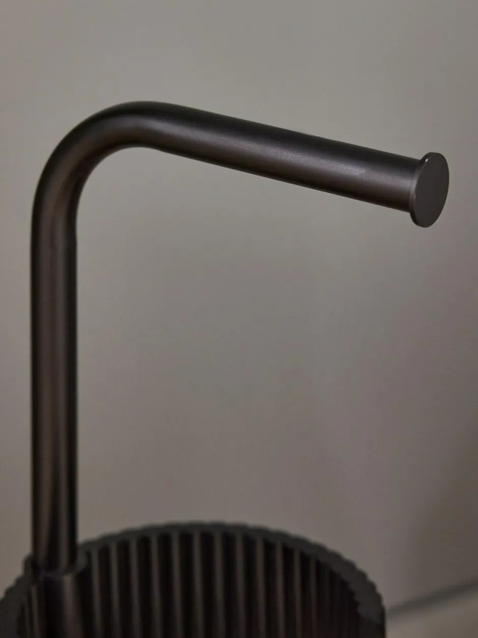 Next Rib Toilet Roll Holder Black Sale