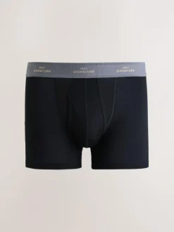Next Black Rich Colour Waistband 4 pack Signature A-Fronts Boxers