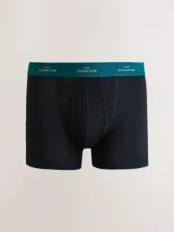 Next Black Rich Colour Waistband 4 pack Signature A-Fronts Boxers