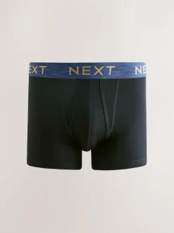 Next Black Rich Marl Waistband A-Front Boxers 10 Pack Sale